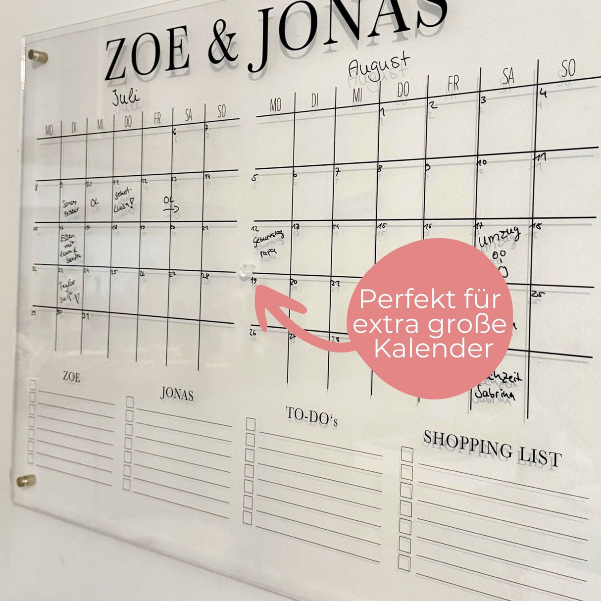 2 Durchsichtige Wandhalter