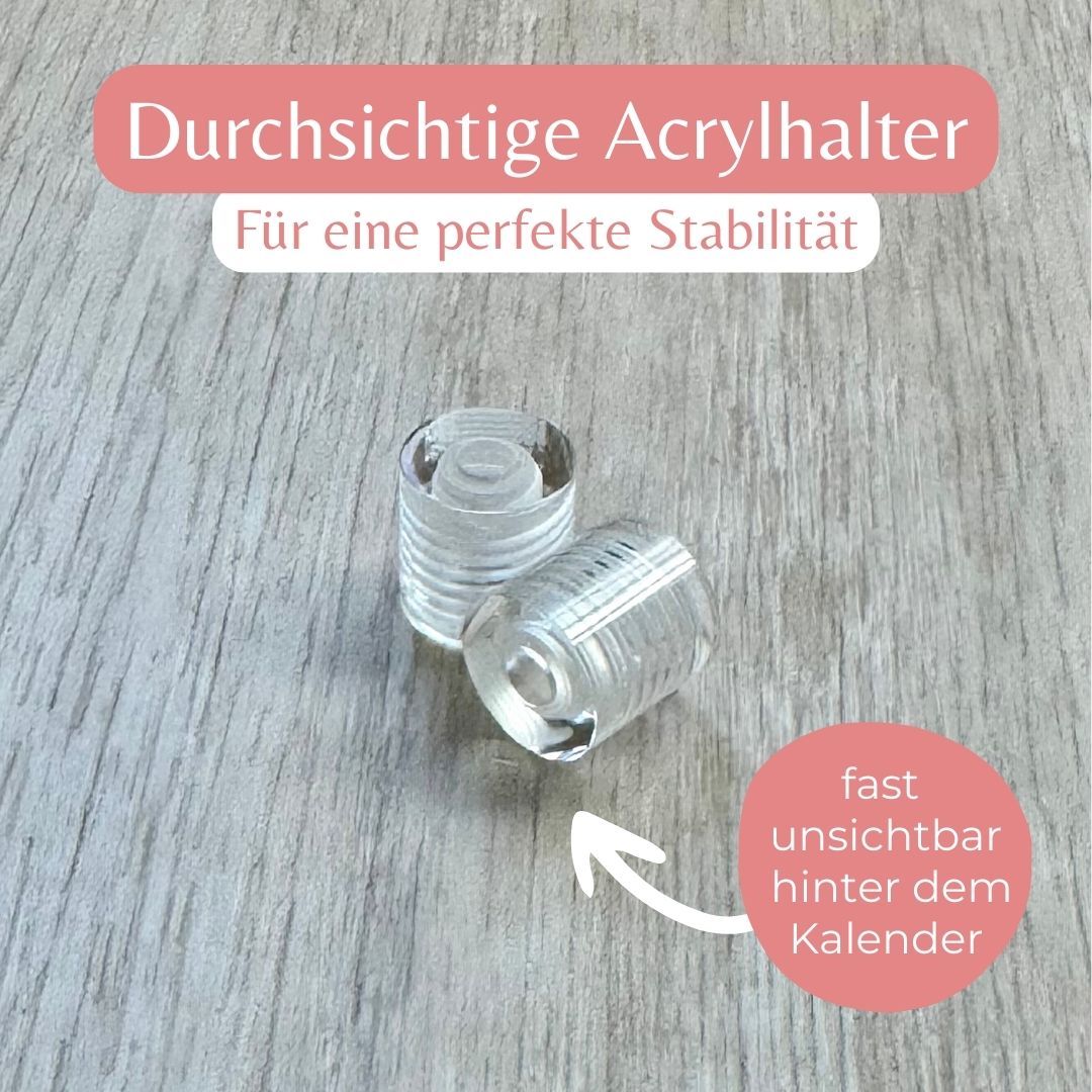 2 Durchsichtige Wandhalter